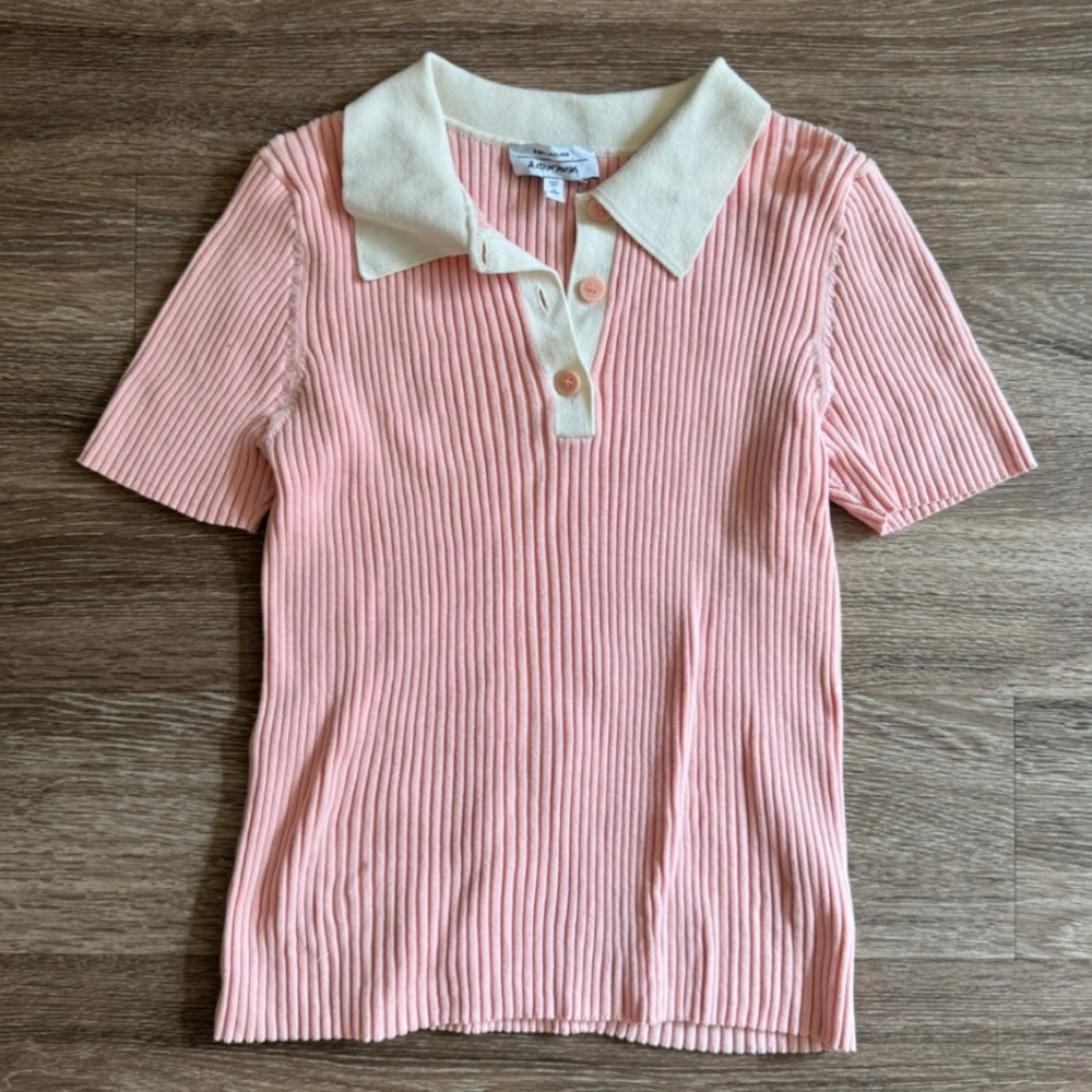 Rib Knit Polo